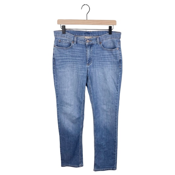 Duluth Trading Women's Daily Denim Slim Leg Jeans Medium Wash 40712 Size 8 x 31 - Picture 1 of 5